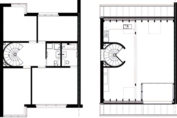 Abbildung Plan Zweifamilienhaus Ziegler Zürich