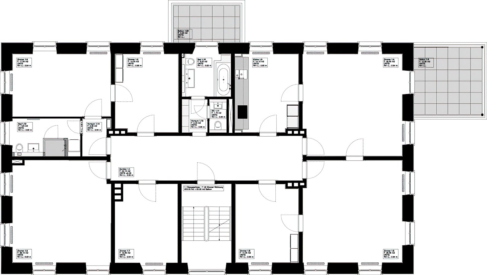 Plan 7-Zimmer-Wohnung Winkelwiese, Zürich Altstadt