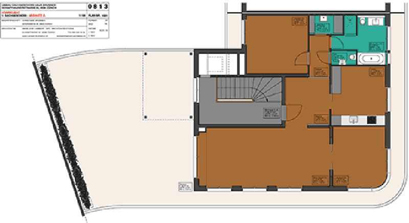 Plan Attikawohnung mit Terrasse