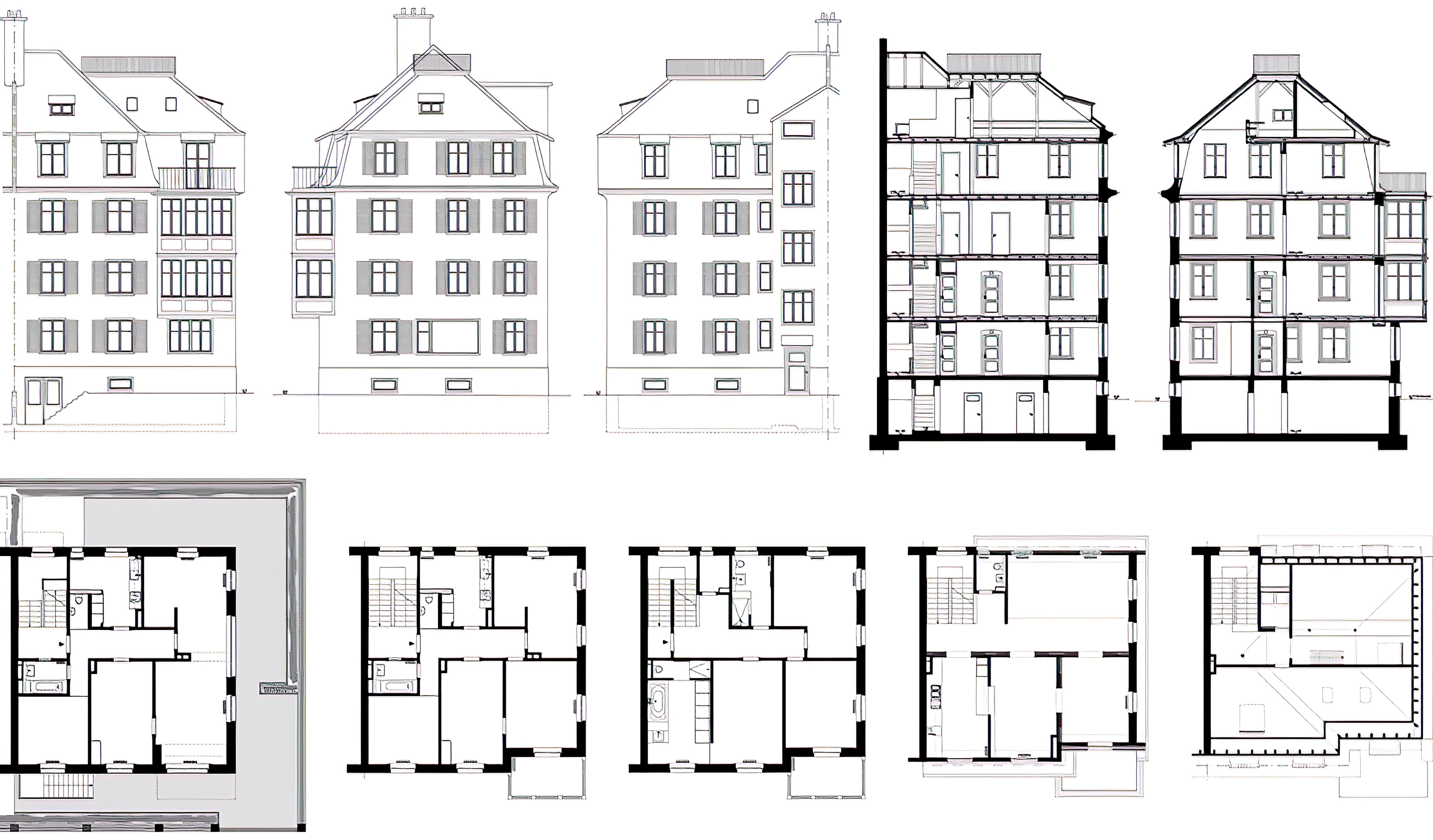 Plan Mehrfamilienhaus Celli, Zürich