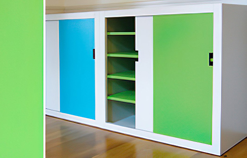 Abbildung 3 Abbildung Kindermöbel 02: Schrank mit Schiebetüren