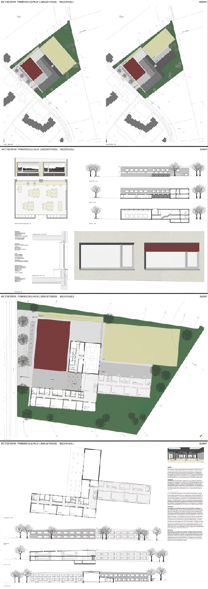 Abbildung Plan Wettbewerb Primarschulhaus Lindenstrasse, Niederhasli