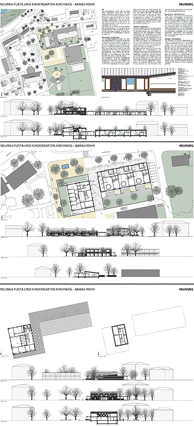 Projektwettbewerb Neubau Kindergarten und Hort Kirchweg, Aarau–Rohr